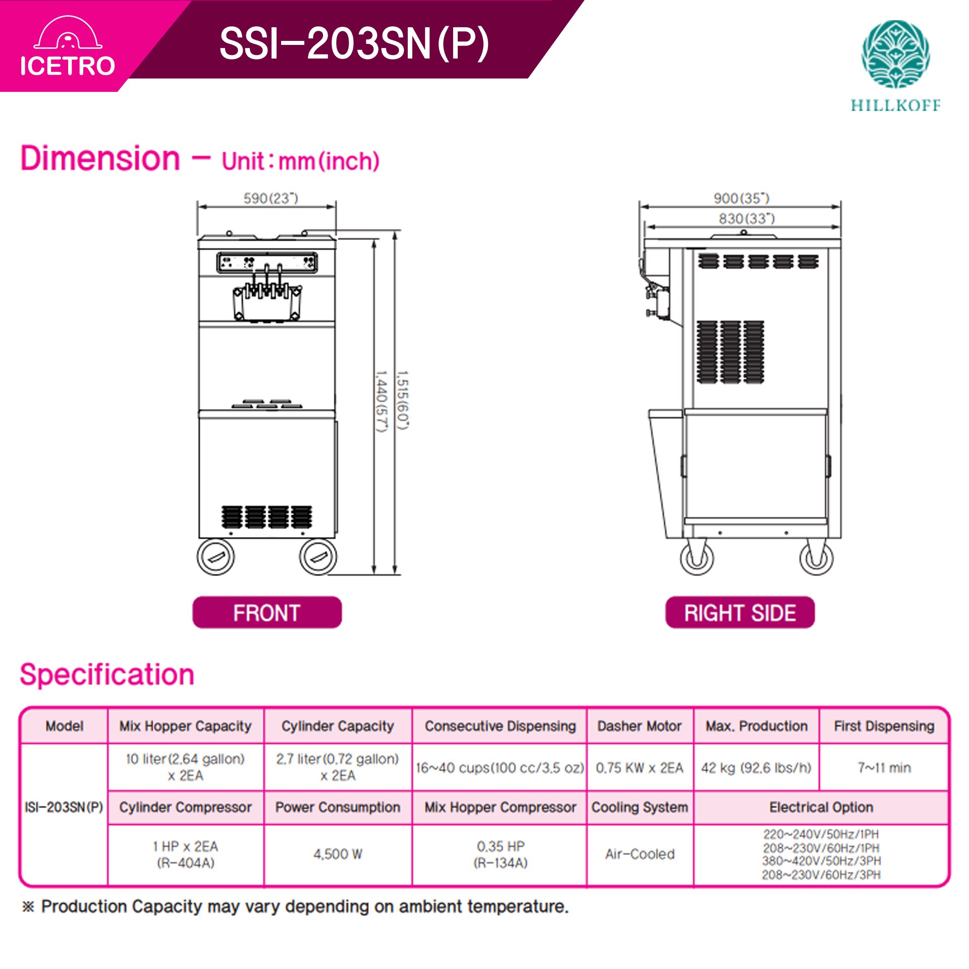 Icetro SSI203SNP 18